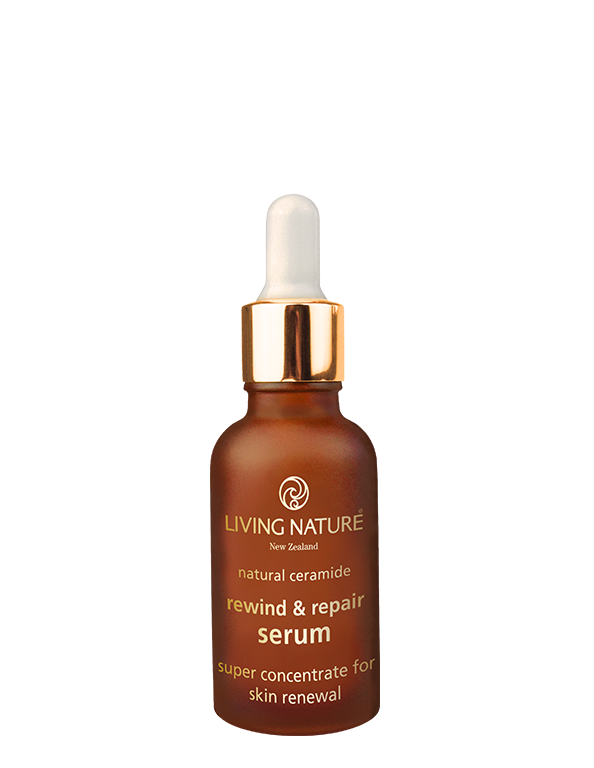 Living Nature serum bottle with dropper